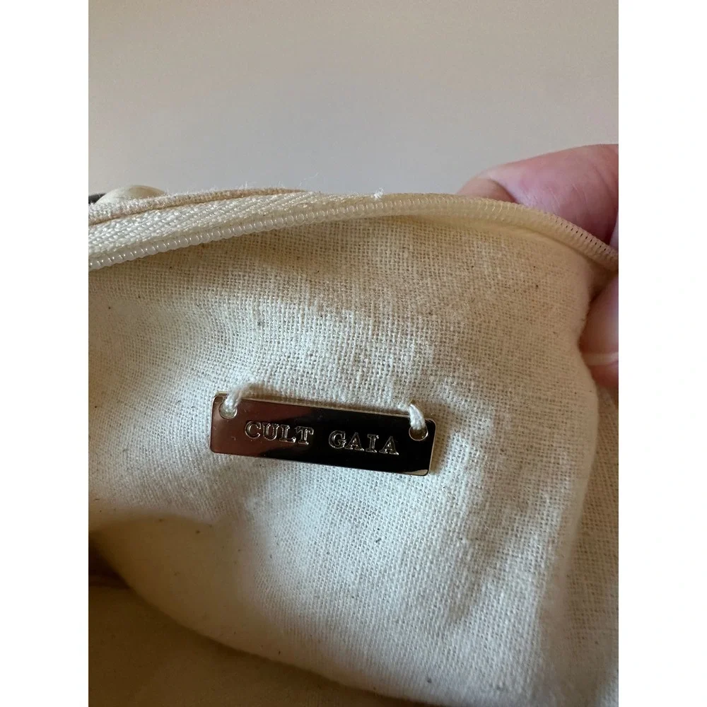 Cult Gaia Cora Ombre Wood Beaded Top Handle Bag